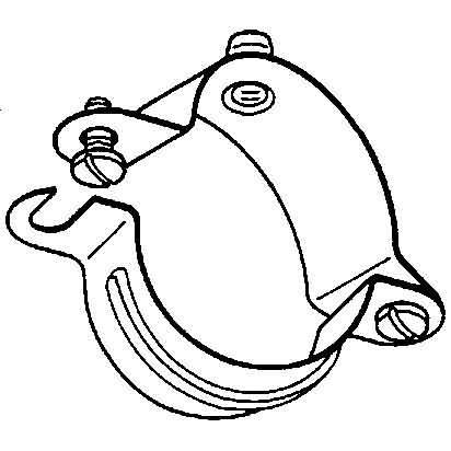 Niedax, Kabelhalter, NIE SAS 26 V Schraubabstandschelle f.Kabel D25-27mm dickschichtpassiviert