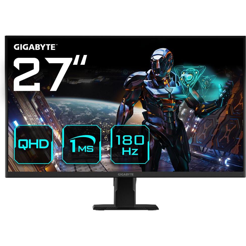 Gigabyte GS27QA 27" QHD Gaming Monitor - 2560 x 1440 (QHD), 180Hz, 1ms, 300 cd/m², FreeSync, HDR rea