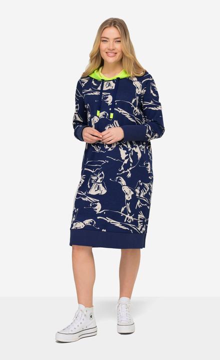 Produktbild Laurasøn Sweatkleid, allover Print, Langarm (XL)