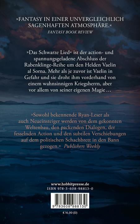 Produktbild Ryan:Das Schwarze Lied (Deutsch, Anthony Ryan, Sara Riffel, 2024)