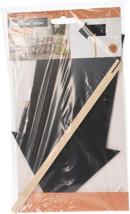 Produktbild Natura Punto Kreidetafel Pfeil zum Beschriften mit Erdspiess (50 x 30 cm)