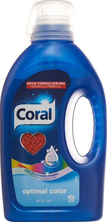 Coral Colore ottimale (25 Cicli di lavaggio, Detergente liquido)