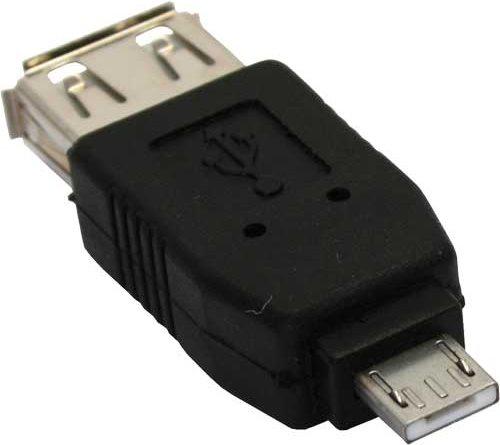 Produktbild InLine Micro-USB Adapter Micro-A Stecker an USB-A Buchse (USB 2.0, USB-A, 50 cm)