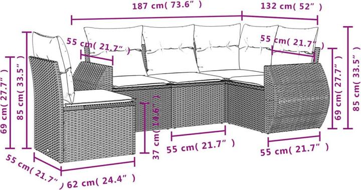 Produktbild vidaXL Hazel