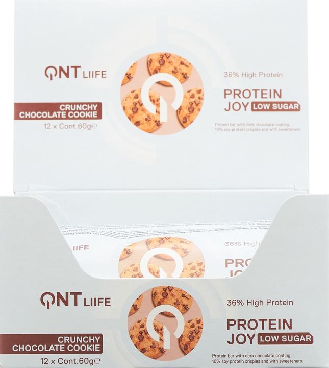 Produktbild QNT 36% Protein Joy Bar Low Sugar Cookie&Cream (12 Stk., 720 g)