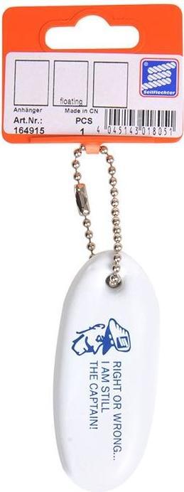 Actual product image Seilflechter Keyring floating, white