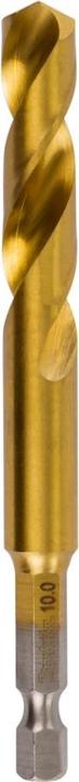 Immagine prodotto Makita Punta metallo HSS-TiN con codolo esagonale 1/4" (10 millimetri)