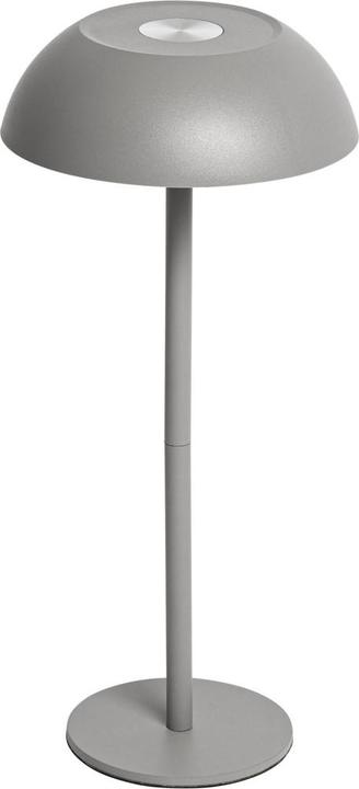 Actual product image Idena LED Tischleuchte Touch Tango Metall grau 15x33cm Akku USB dimmbar 3 Modi Innen