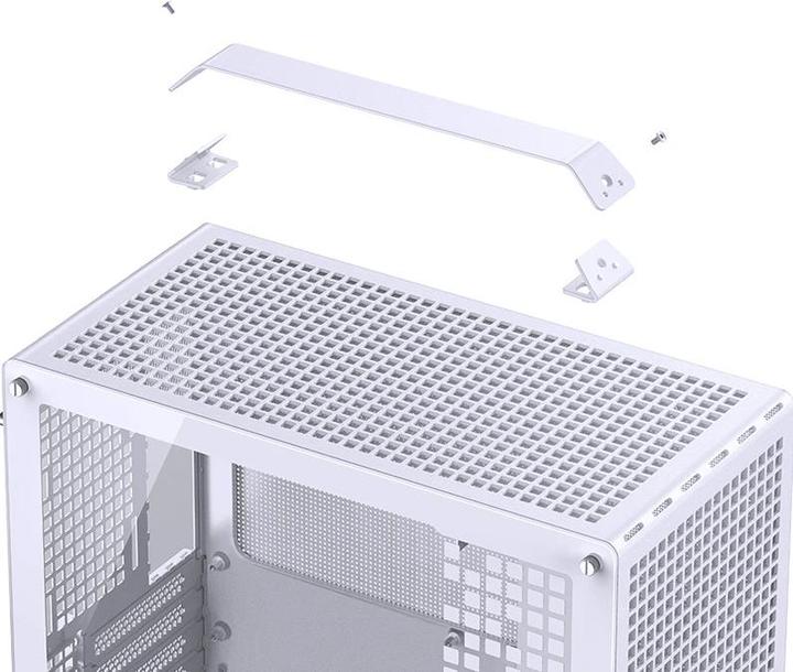 Productafbeelding Jonsbo Jonsplus Z20 Mesh PC-Gehäuse, Mini Tower, Micro-ATX, mit Tragegriff - weiss (mATX, Mini-ITX)