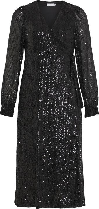 Image du produit Vila Vimaia Ls Sequin Midi Wrap Dress/Dc (34)