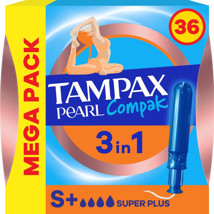 Tampax Compak Pearl Regular Tampoonid Aplikaatoriga, 36 tk (36 x)
