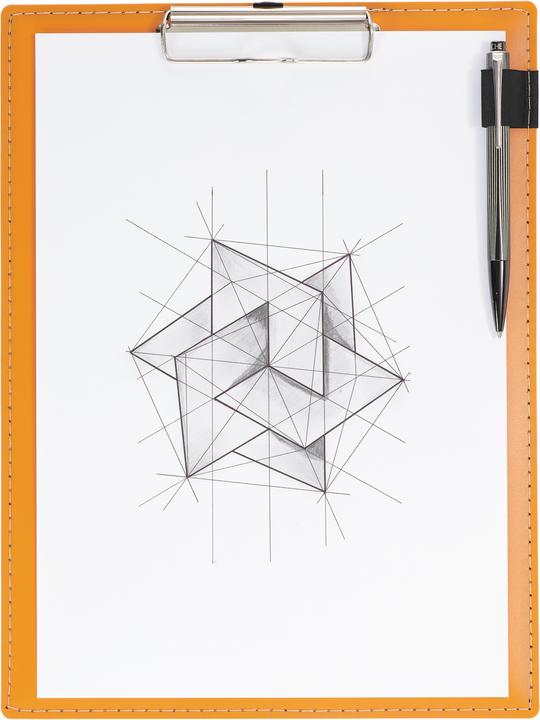 Actual product image Kolma Clipboard A4 Comfort with hanger orange (21 x 29.5 cm)
