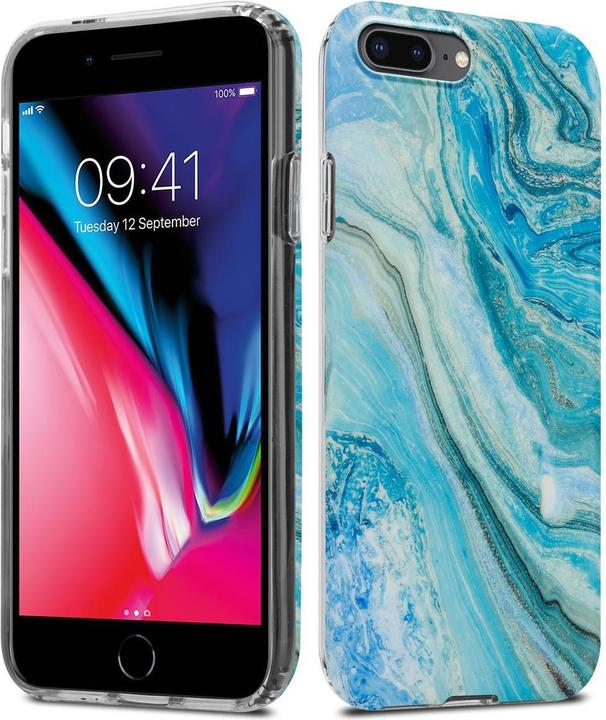 Image du produit Cadorabo Couverture IMD TPU Marbre coloré (Apple iPhone 7 Plus, Apple iPhone 7s Plus)
