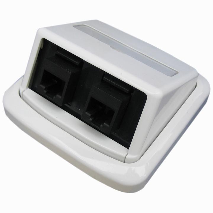 ABB Manicotto TANGO 2xRJ45 Cat5e UTP,BKkeys