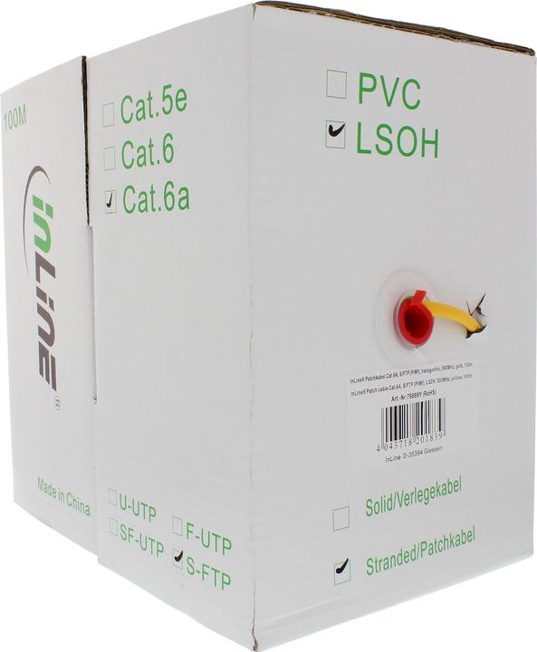 Produktbild InLine Patchkab. (S/FTP, CAT6a, 100 m)