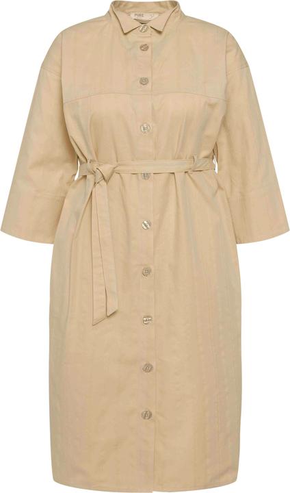 Image du produit Ulla Popken Veste longue, texture rayée, manches 3/4, coton bio (42, 44)
