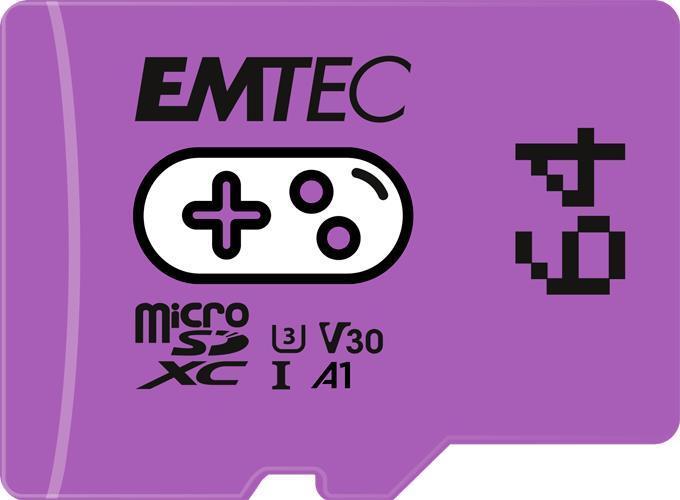 Image du produit Emtec Carte MicroSD SDXC CL.10 UHS1 U3 V30 Gaming (64 Go, microSDXC, U1, UHS-I)