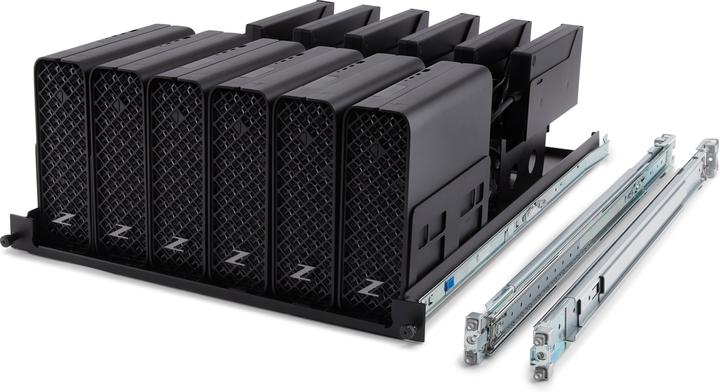 Actual product image HP Z2 G9 Mini Rail Rack Kit