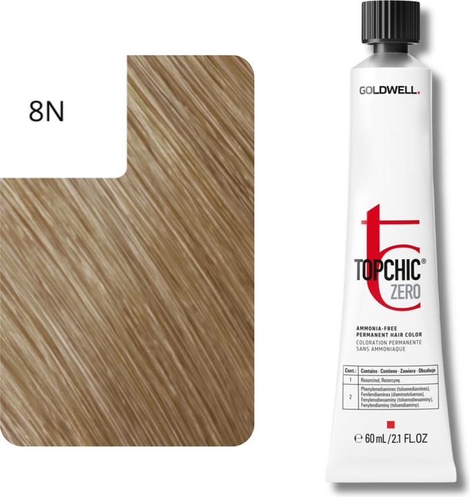 Actual product image Goldwell Topchic Zero - 8N Light Blonde (8N - light blonde)