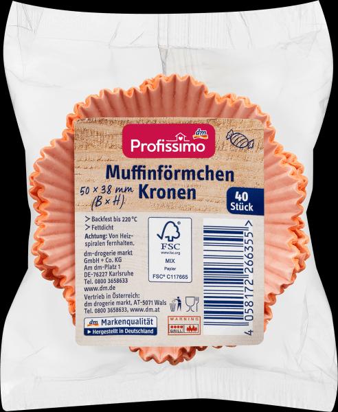 Produktbild dm Profissimo Muffinförmchen Kronen