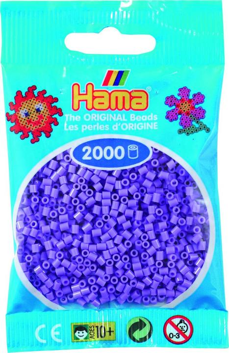 Produktbild Hama mini perler 2000stk pastel lilla