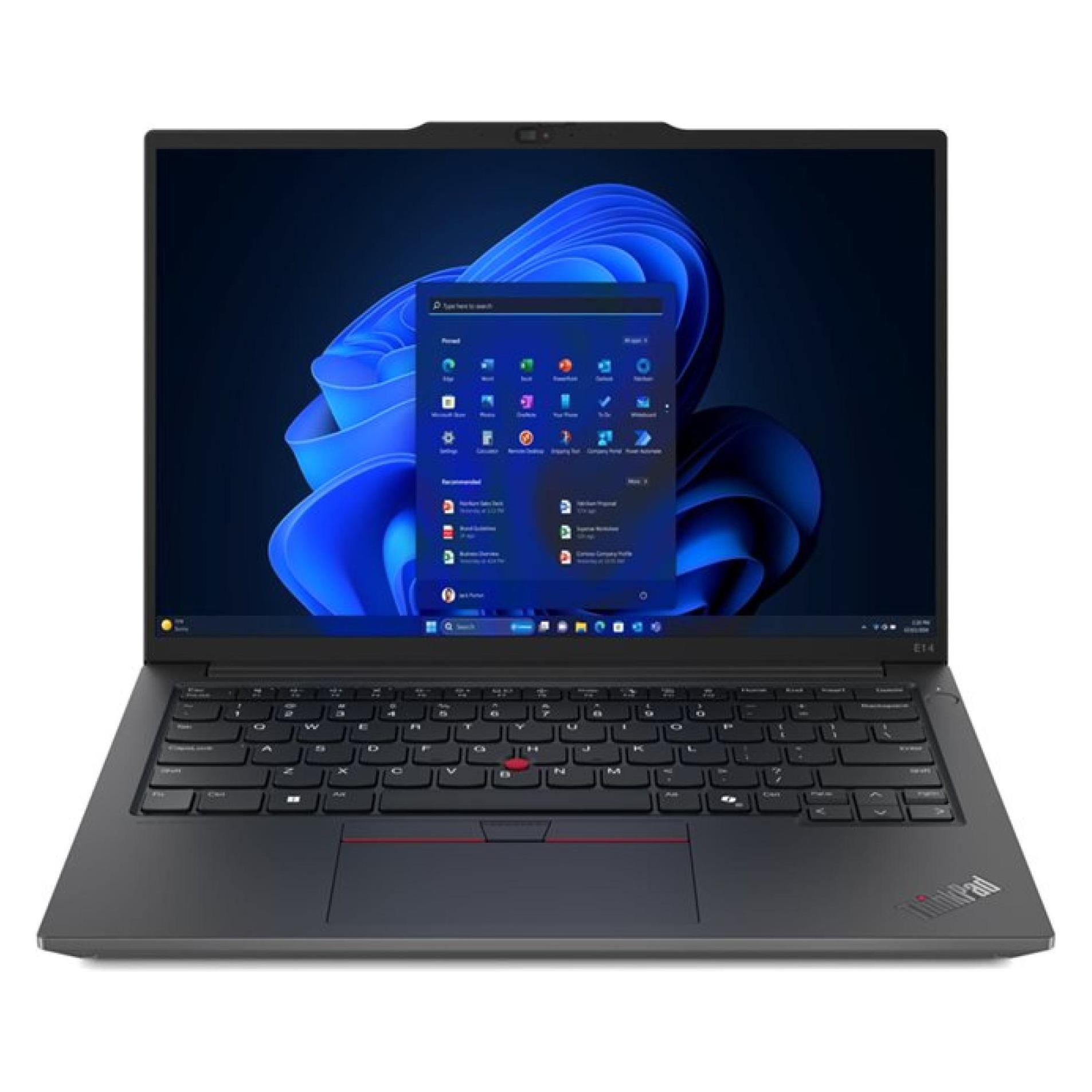 Lenovo ThinkPad E14 Gen 6 (14", 1000 GB, 32 GB, DE, Intel Core Ultra 7 155H), Notebook, Schwarz