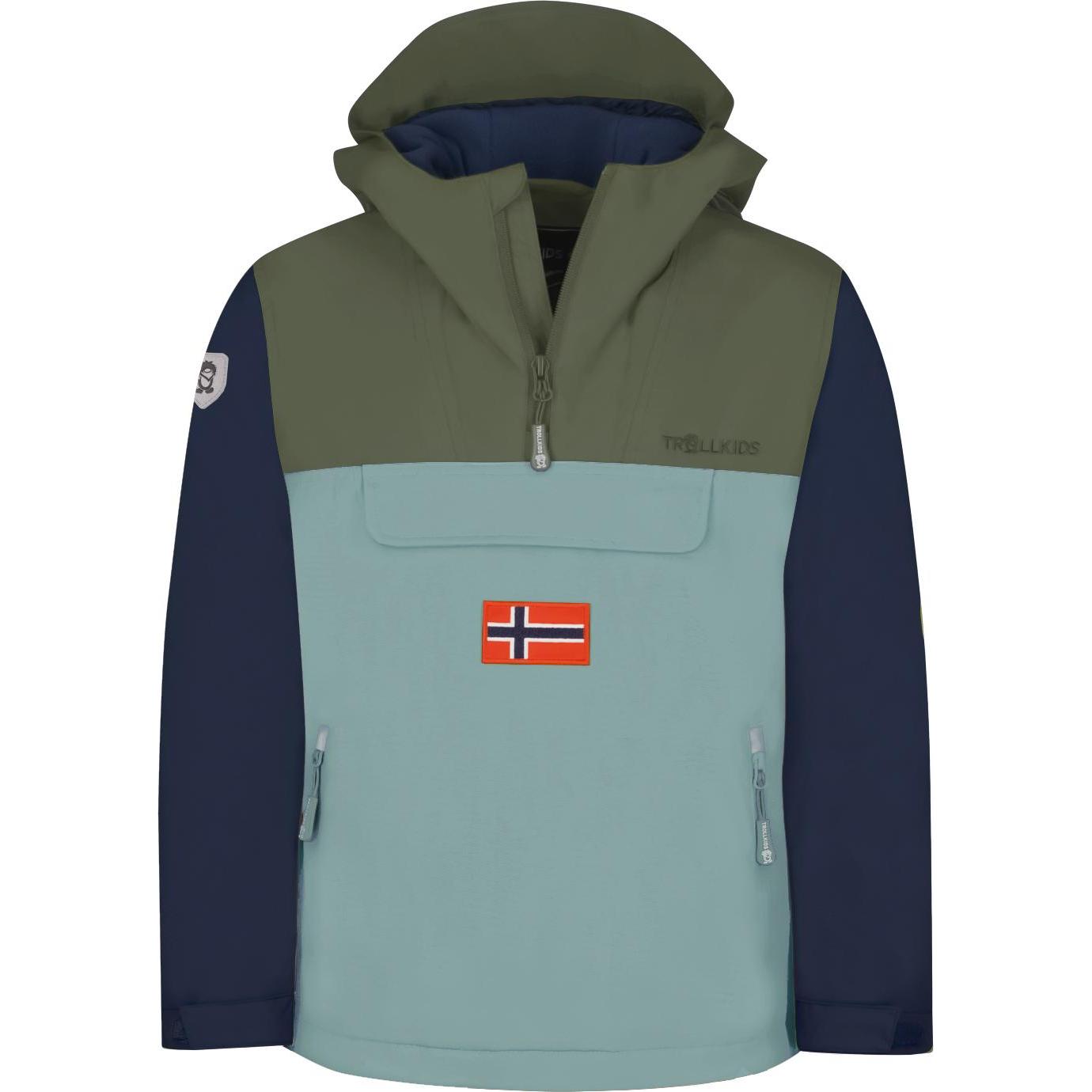 Trollkids, Jungen, Jacke, Kid's Kirkenes Anorak (98), Grün, 98