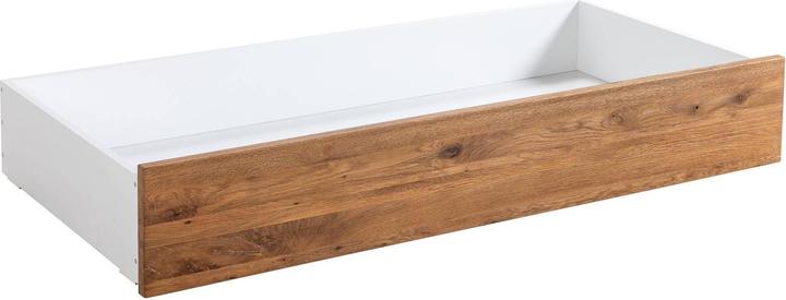 gebürstet, Geölt, Schublade: Weiss / Front: Wildeiche natur