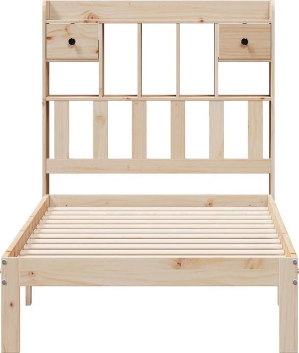 Produktbild vidaXL Bett mit Regal (90 x 200 cm)
