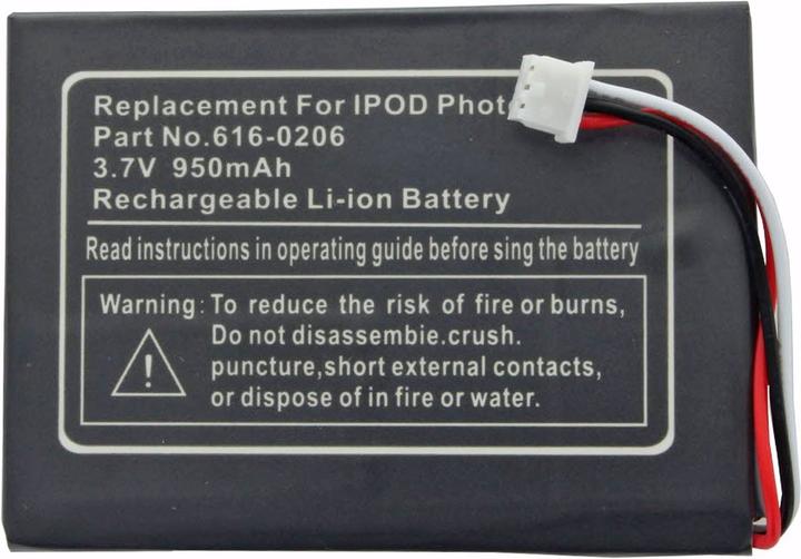 Actual product image AccuCell Akku für Apple iPod 4G photo 616-0183,616-0206