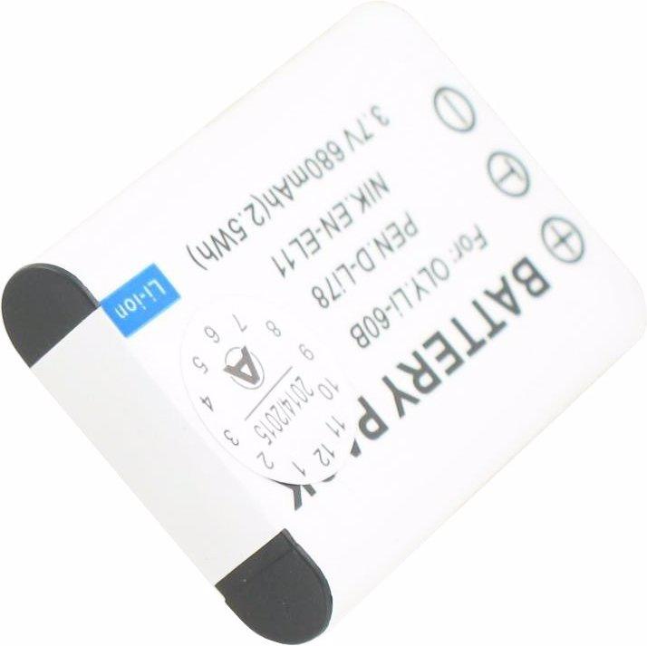 Actual product image Pentax Battery D-LI78, Optio M50, V20, W60 (Rechargeable battery)