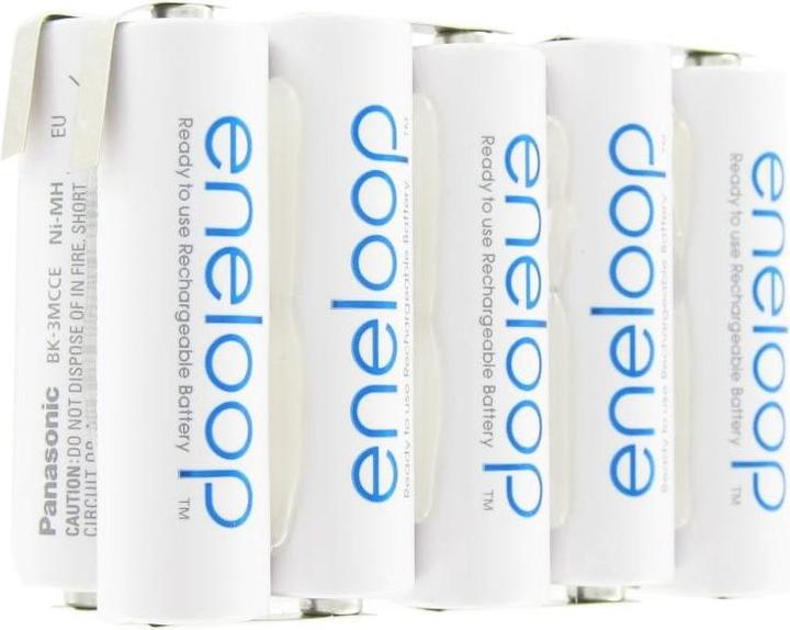 Produktbild Sanyo Eneloop 12 Volt Akku BK-3MCCE mit Lötfahnen (1 Stk., 2000 mAh, Ladegerät inkl. Akku)