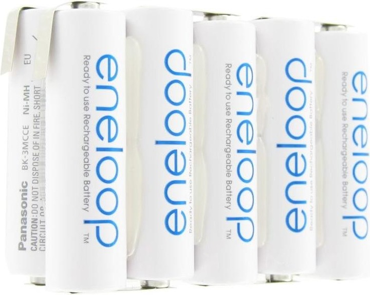Produktbild Sanyo Eneloop 12 Volt Akku BK-3MCCE mit Lötfahnen (1 Stk., 2000 mAh, Ladegerät inkl. Akku)