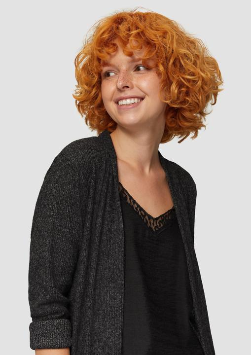 Immagine prodotto S.Oliver T-Shirt Flauschiger Long-Cardigan mit Rippstruktur (S)
