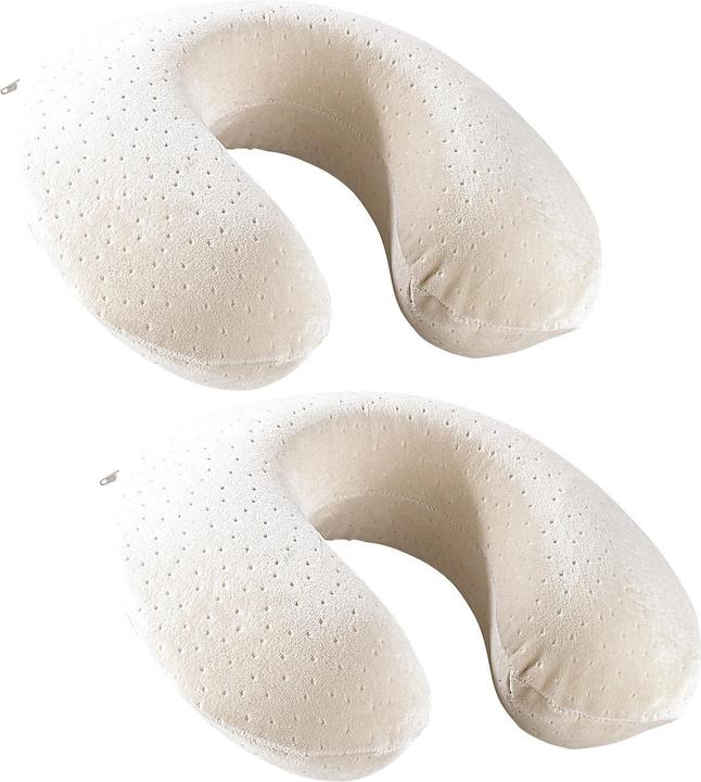 Newgen medicals Wellness neck croissant thermoactive memory foam, set of 2 (30 x 30 cm)