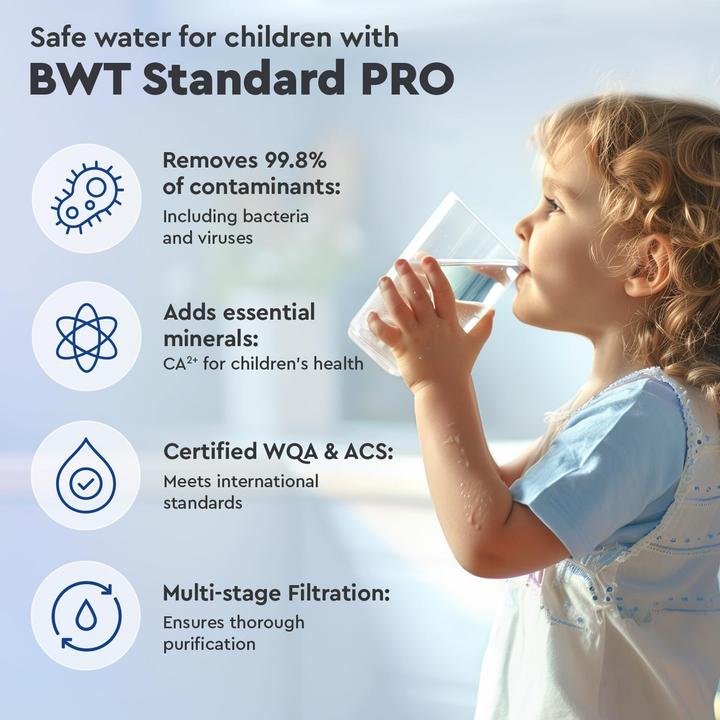 Produktbild BWT Haushalts-Umkehrosmose-System mit Pumpe und Remineralisator für reines Wasser