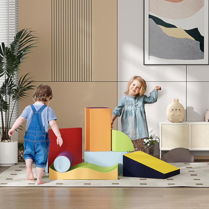 Immagine prodotto Homcom Softbausteine Kunstleder, EPE Mehrfarbig