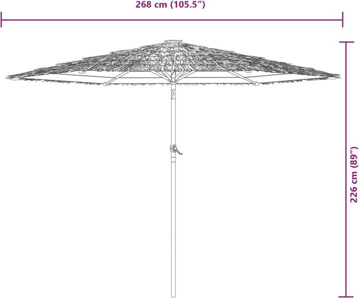 Immagine prodotto vidaXL Sonnenschirm (2.68 m)