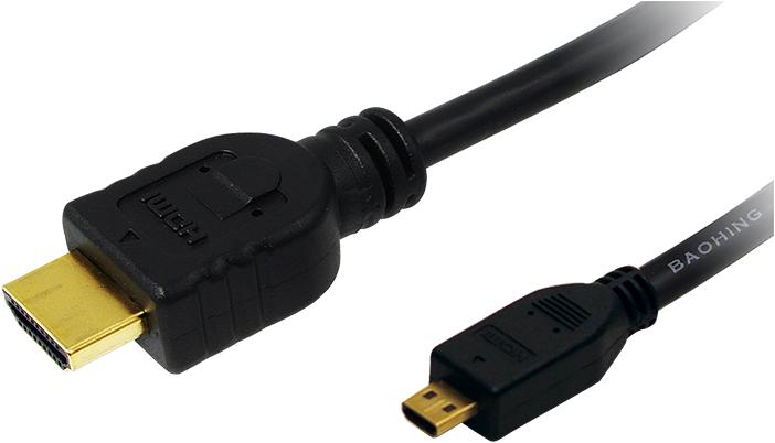 Produktbild LogiLink HDMI (Typ A) — micro HDMI (Typ D) (2 m)