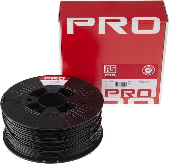 Immagine prodotto RS PRO RS Black ABS 2.85mm filamento 1kg (ABS, 2.85 mm, 1000 g)