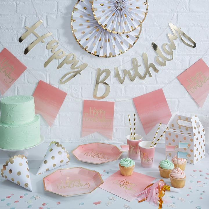 Immagine prodotto Ginger Ray Tazza di buon compleanno (8 x)