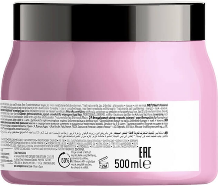 Produktbild L'Oréal Professionnel Série Expert Liss Unlimited - Professional Masque (500 ml)