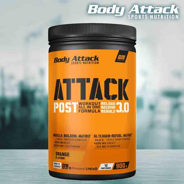 Image du produit Body Attack Post Attack 3.0 (boîte de 900g) (Fruits exotiques, 1 pcs, 900 g)