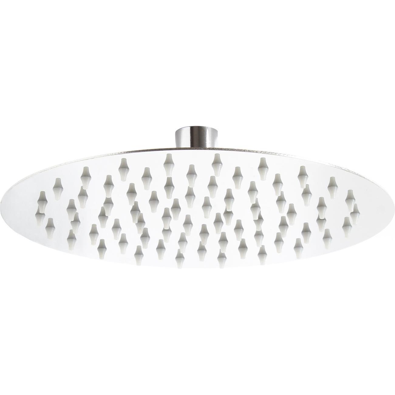 Wiltec, Duschbrause, Regendusche rund 20cm Edelstahl Duschkopf Rainshower
