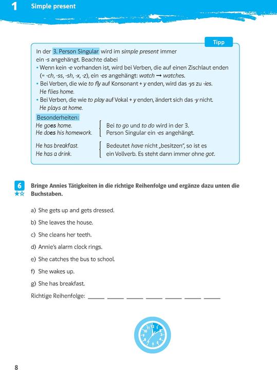 Produktbild 10-Minuten-Training Englisch Simple Present und Present Progressive 5. Klasse (Englisch, Deutsch, 2023)