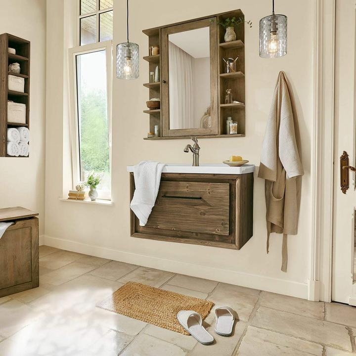 Actual product image Loberon Waschtisch Greenhaven weiss/braun