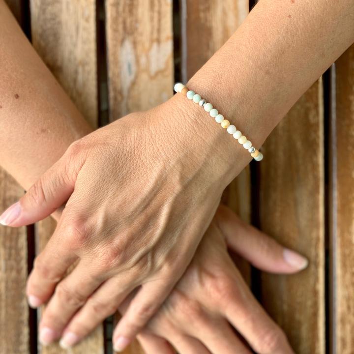 Immagine prodotto Balibay Esteria (18 cm, Pietra preziosa, Amazonite, Oro 14 carati)