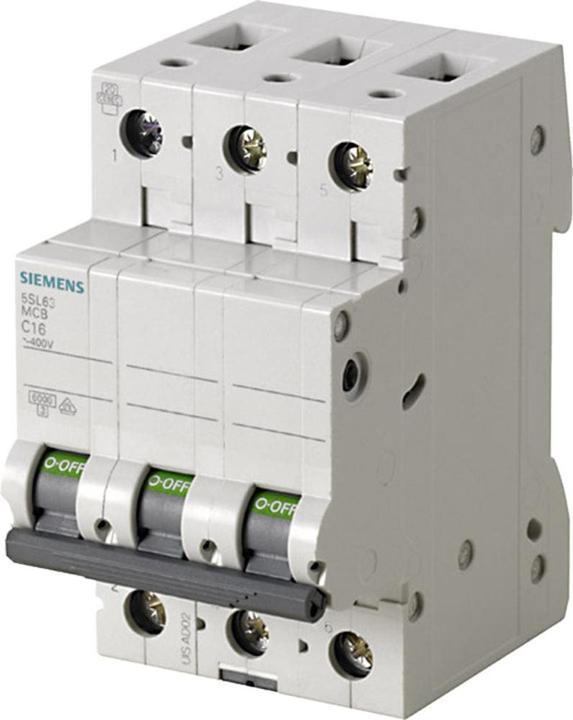 Actual product image Siemens 6 kA 3P C 63A jungiklis AC/DC (5SL6363-7)