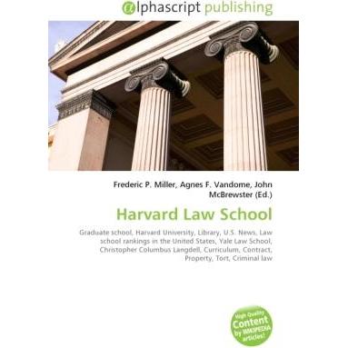 Thumbnail - Harvard Law School, Fachbücher von Agnes F. Vandome, Frederic P. Miller, John McBrewster