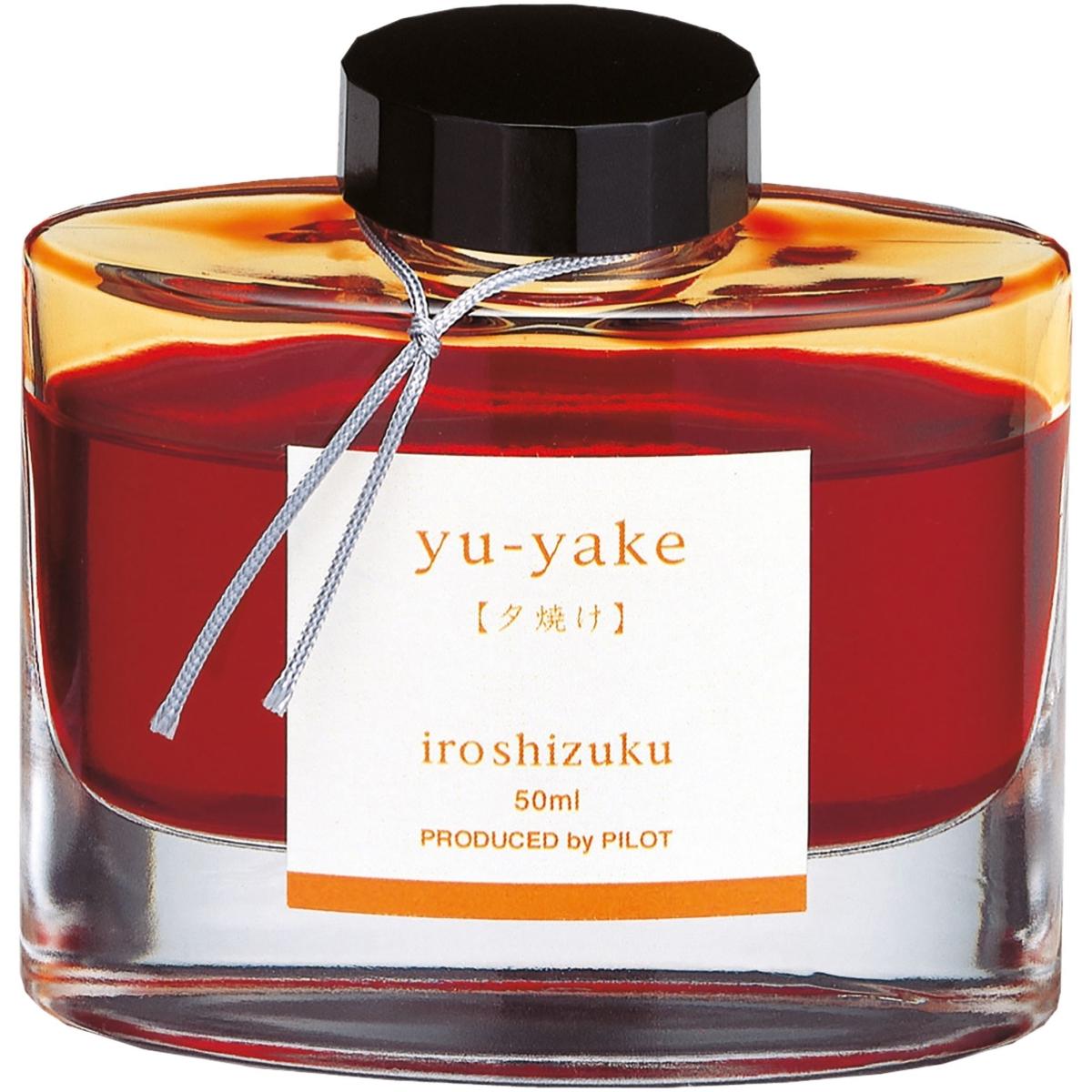 Pilot, Ersatzpatrone, Iroshizuku Tinte 50ml - YU-YAKE (Füllertinte, Orange)